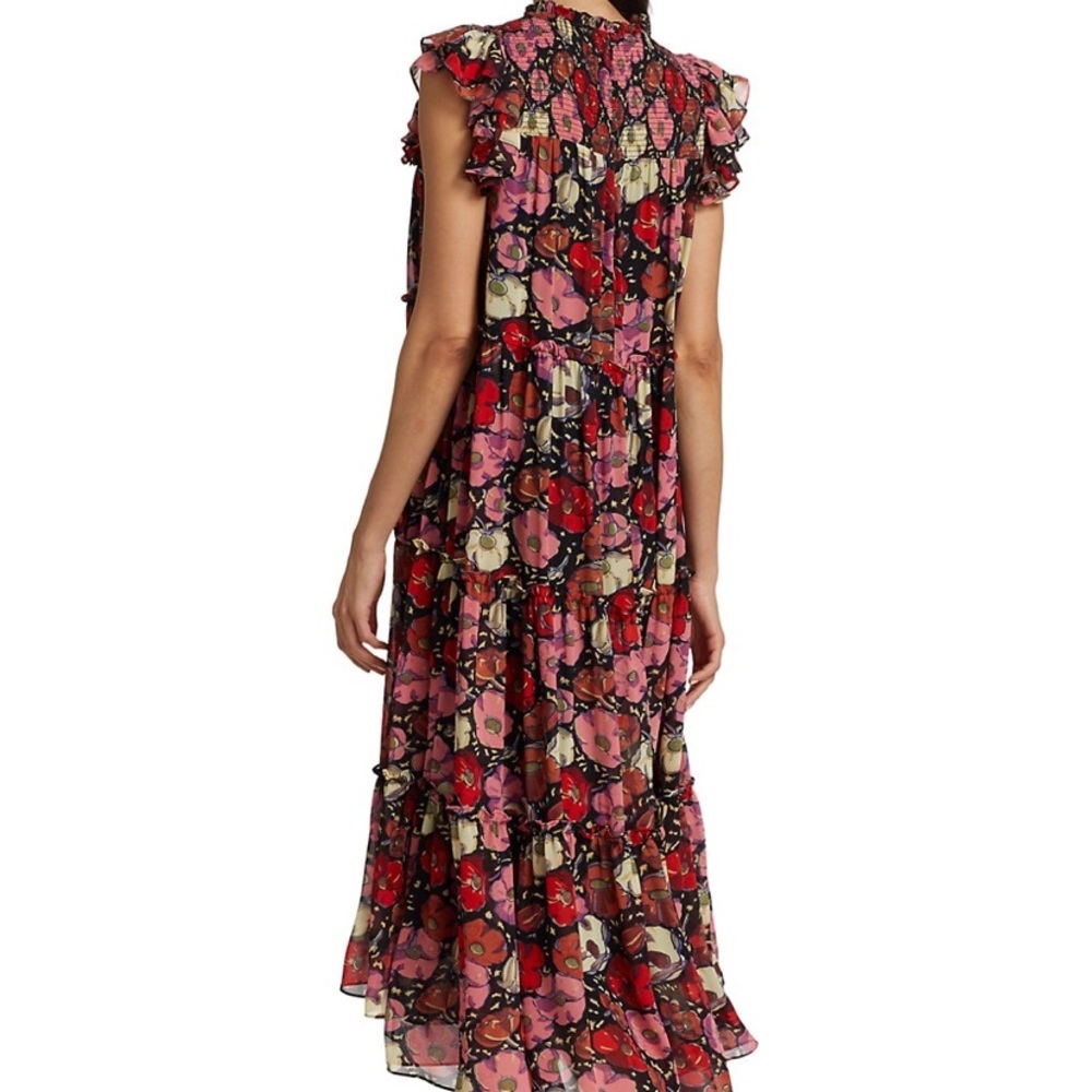 Cinq a sept floral dress in maraschino - Picture 2 of 6